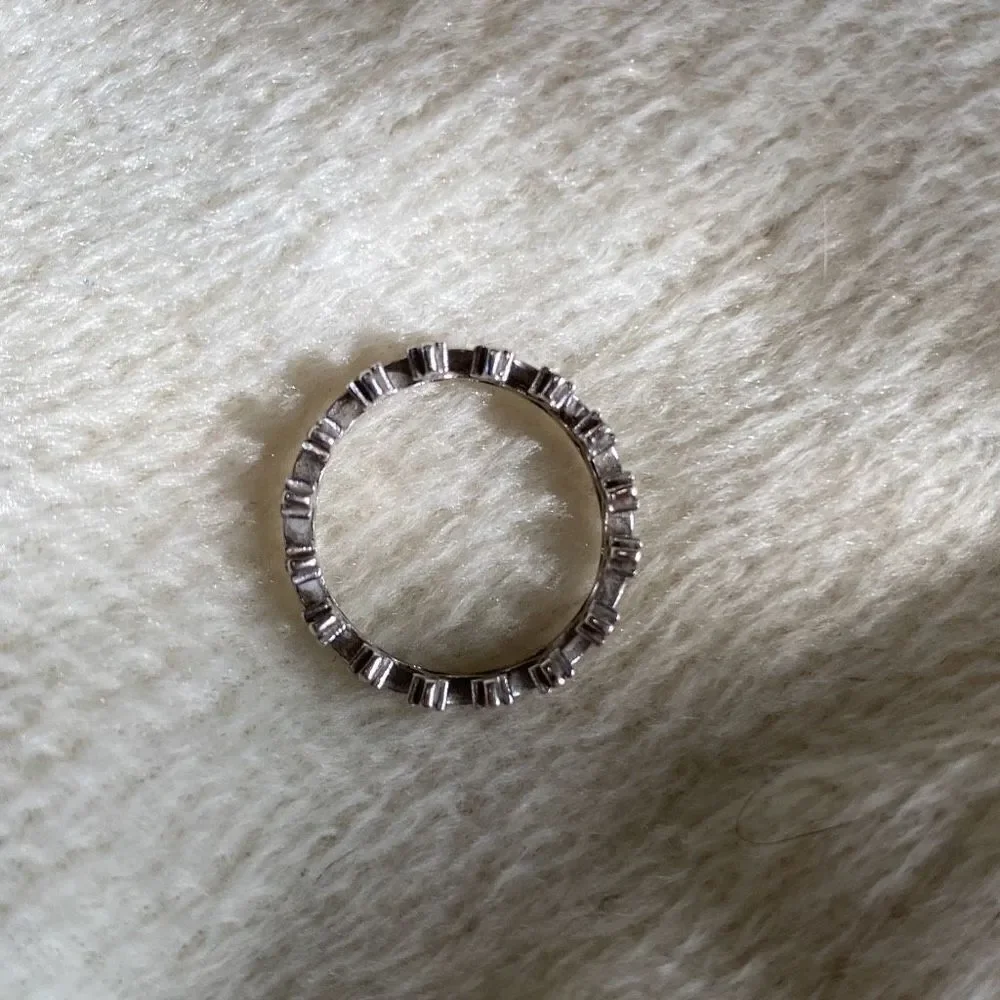 Sterling Silver Crown Ring Sz 5